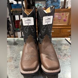 Smoky Kids Brown and Black Boots